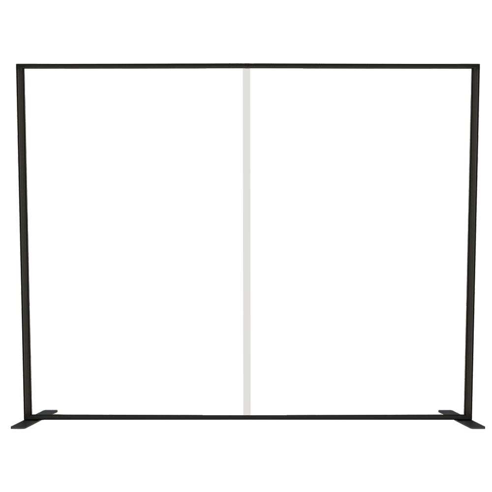 Vail 120DB Black Fabric Frames - Free Standing (120MM SEG Extrusion) — Hardware Only